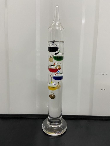 Galileo glass thermometer with - glass,