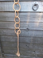 Antique Vintage French Wrought Iron Chimney Crane Trammel Hook Ring FREE UK P&P 