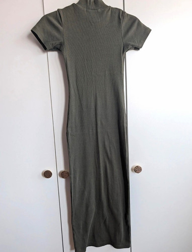 Pull bear green ribbed - pull&bear, cotton