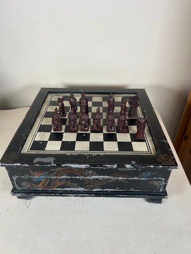 Vintage oriental chess - vintage,