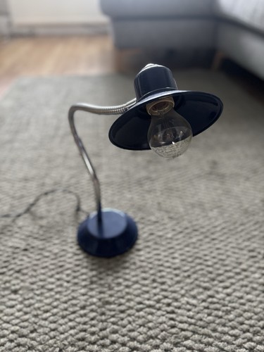 Vintage blue metal fisherman - vintage,