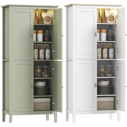 Homcom tall kitchen cupboard - kitchen,