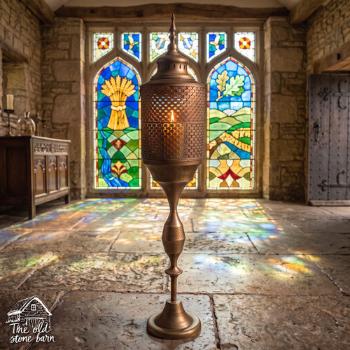 Moroccan candle lantern large - moroccan,