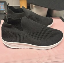 Women’s Black Slip On Sock