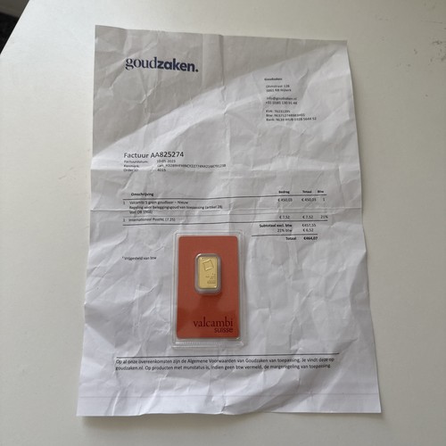 Valcambi suisse gold assay - 5g,