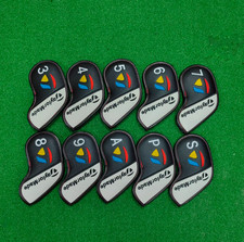 Taylormade Golf Club Head Cover Iron Head Covers Magnetic White/Black