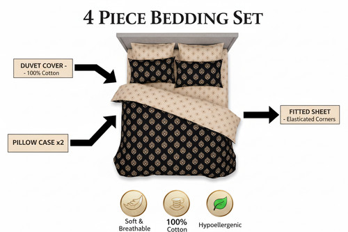 100 cotton piece - piece, complete