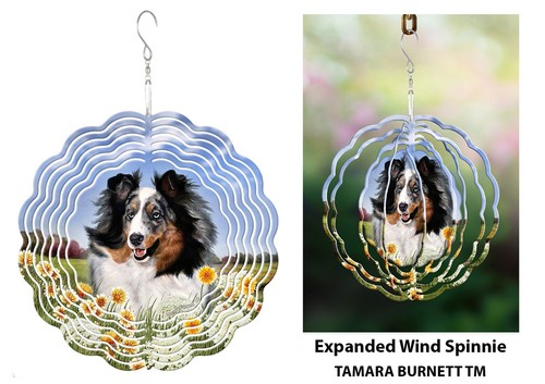 Sheltie wind spinner - wind,