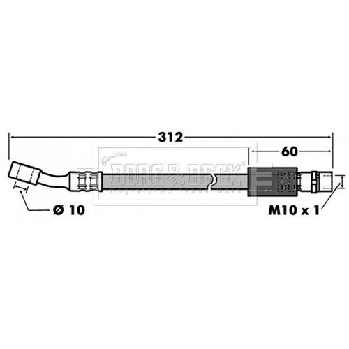 Brake hose for opel - for,
