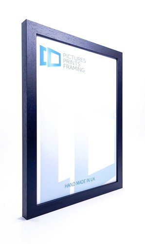 Black wood photo picture frame - black,