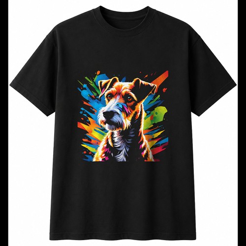 Fox terrier mens shirt dog - fox,