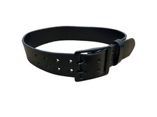Black Leather 2" Duty Belt With Black Buckle BLTLEAT05A