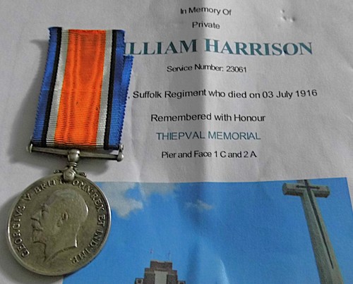 Ww1 war medal - war, harrison