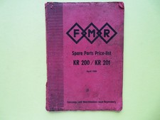 FMR KR200 KR201 SPARE PARTS