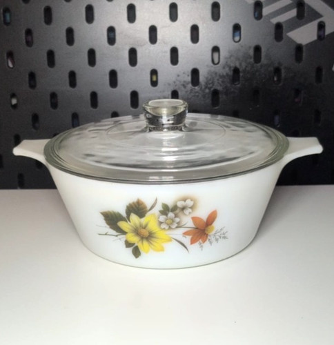 Vintage pyrex autumn flowers - autumn,