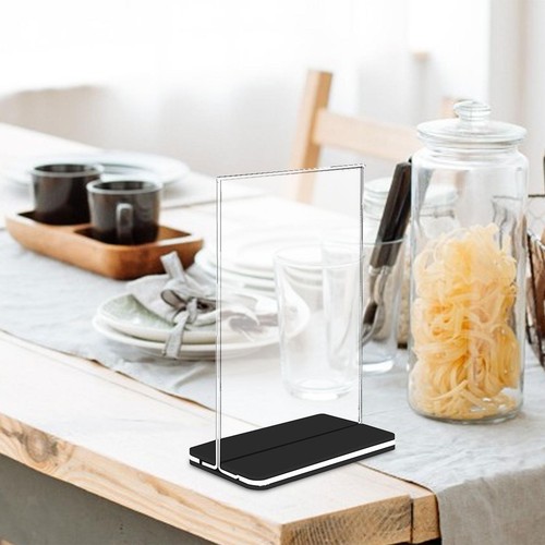 Acrylic sign holder desktop - sign,