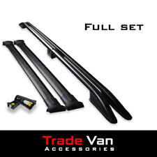 VW ID-Buzz SWB Roof Rail and Cross Bar Rack Set Black with Load Stops 2022+