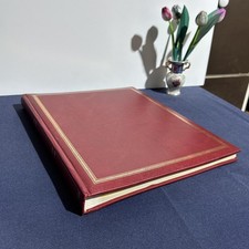 Vintage Retro Self Adhesive Refillable Red Large Photo Album