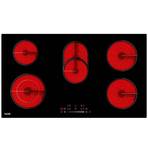 Integrated ceramic hob with - hob, 5