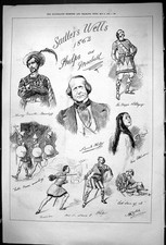 Antique Old Print 1875 Sadlers