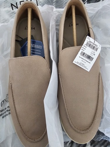 Next suede slip loafers - suede,