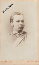 LONDON MILITARY CDV UNIFORM - OFFICER OF 78th HIGHLANDERS VICTORIAN PHOTO #D4540