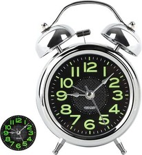 Silent Alarm Clock Double Bell