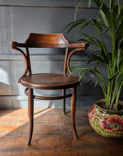 Antique Thonet Model 3 Vienna Austria Bentwood Carver Desk Chair Seccessionist