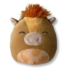 Squishmallow Nassim the Cow - 7.5" Plush Stuffed Animal Brown Great Condition