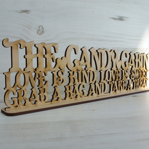 Sayings plaque candy cabin - sayings,