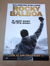 ROCKY BALBOA 2006 SYLVESTER STALLONE UK ORIGINAL POSTER Video Shop DVD A2