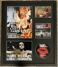 Robbie Williams   **HAND SIGNED**    large framed display  ~ AUTOGRAPHED
