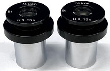 Pair of Nikon Bi H.K.15X Eye Piece EyePiece, Fit 23mm