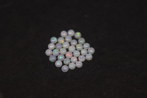 White fire round natural - white,