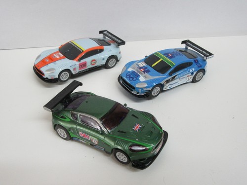 Micro scalextric 3x aston - -,