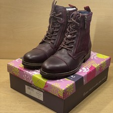 Moshulu Bardsey Biker Boots size 40 UK 6.5 Purple New in Box