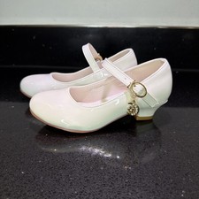 Girls High Heel Party Leather Shoes Childrens Wedding Bridesmaid Uk Size 10 kids