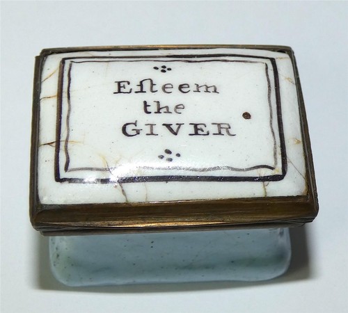 Georgian bilston enamel patch - enamel,