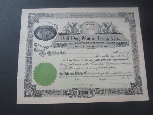 1910 bull dog motor - -, truck