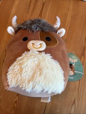 Squishmallow Shep the Bull, Highland Cow 7.5” Brand  with Tags