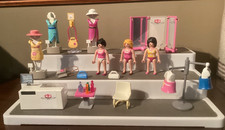 PLAYMOBIL CITY LIFE CLOTHES SHOP BOUTIQUE 5611 WITH FIGURES ETC  SEE DESCRIPTION