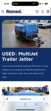 RIONED MULTIJET TRAILER JETTER LOW HOURS