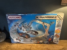 Meccano MultiModels 15 Models Set 6515 With Cable Control 252 Pieces Complete