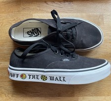 Vans Black Skate Original Sidewall Otw Black Shoes UK 3.5 Unisex