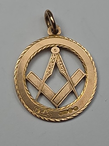 Solid 9ct yellow - gold, round