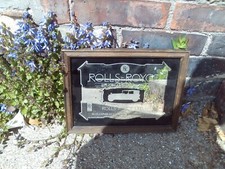 Vintage Rolls Royce 1970/80s Fairground Mirror In Good Condition 13.5" x 10.5"