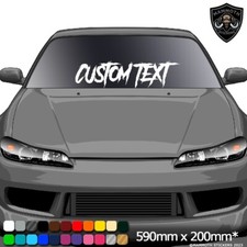 Custom Text Large Window Sticker Decal Vinyl Car Van Windscreen Drift JDM