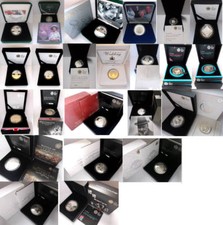 2000-2025 Silver Proof 56.56grams Piedfort £5; Royal Mint; cased; COA; FREE pp