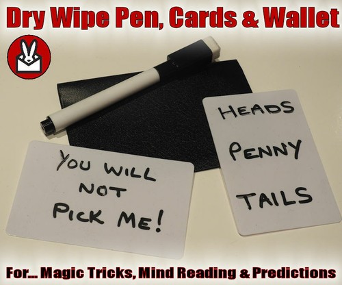 Dry wipe pen pvc cards - dry,