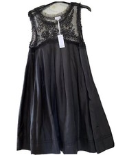 Black Silk Lace Dress By